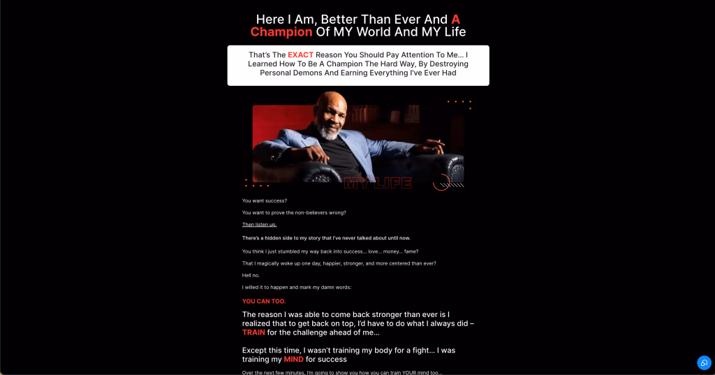 Work with Mike Tyson
